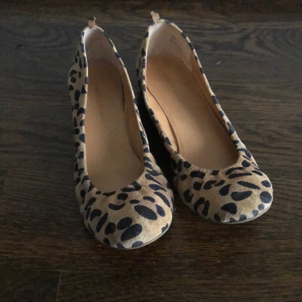 Audrey Brooke Leopard Print Flats Size 8 - Newport